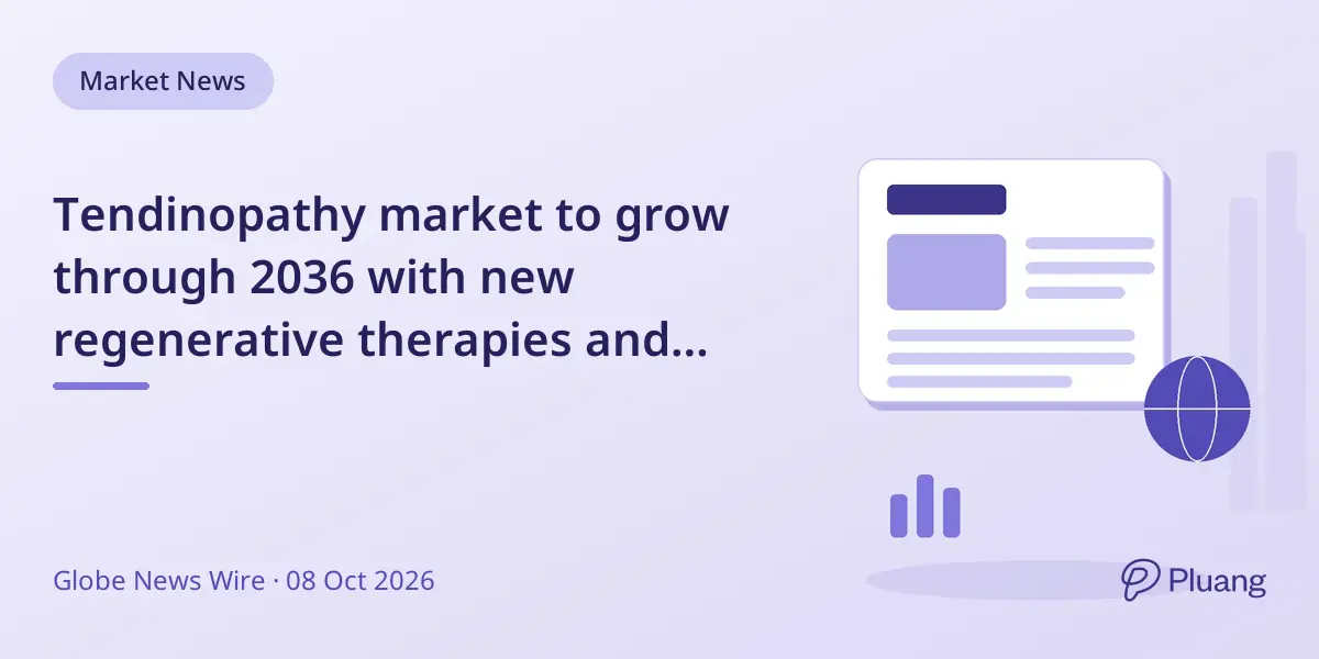 Tendinopathy market to grow through 2036 with new regenerative therapies and rising sports injuries.