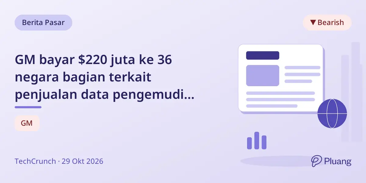 GM bayar $220 juta ke 36 negara bagian terkait penjualan data pengemudi ilegal