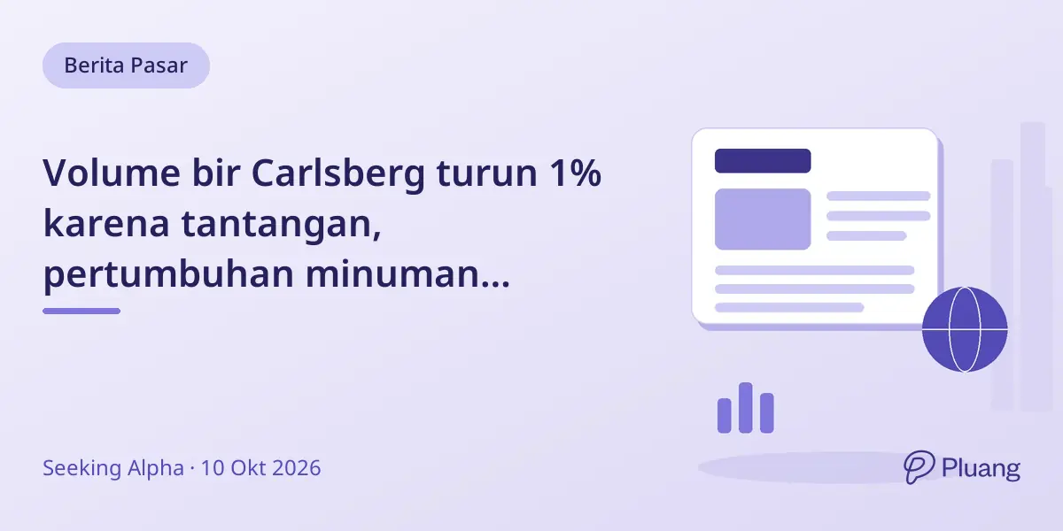 Volume bir Carlsberg turun 1% karena tantangan, pertumbuhan minuman non-alkohol bantu kompensasi