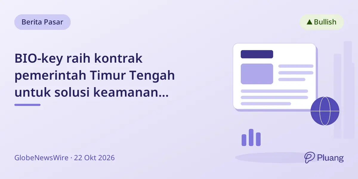 BIO-key raih kontrak pemerintah Timur Tengah untuk solusi keamanan biometrik tanpa kata sandi.