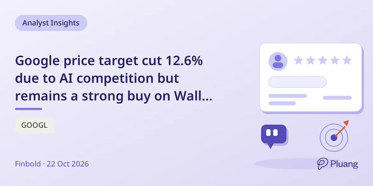 Google price target cut 12.6% due to AI competition but remains a strong buy on Wall Street
