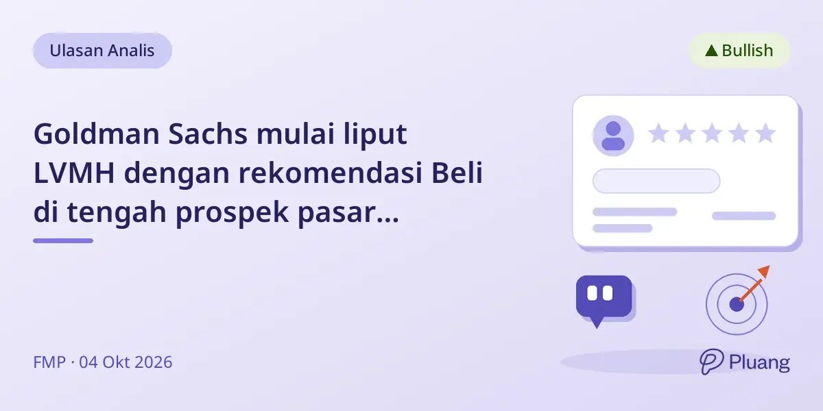 Goldman Sachs mulai liput LVMH dengan rekomendasi Beli di tengah prospek pasar mewah yang beragam.