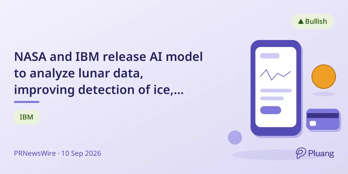 NASA and IBM release AI model to analyze lunar data, improving detection of ice, craters, and volcanic features by up to 23%.