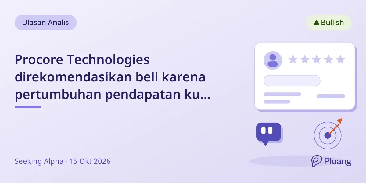 Procore Technologies direkomendasikan beli karena pertumbuhan pendapatan kuat dan prospek konstruksi membaik.