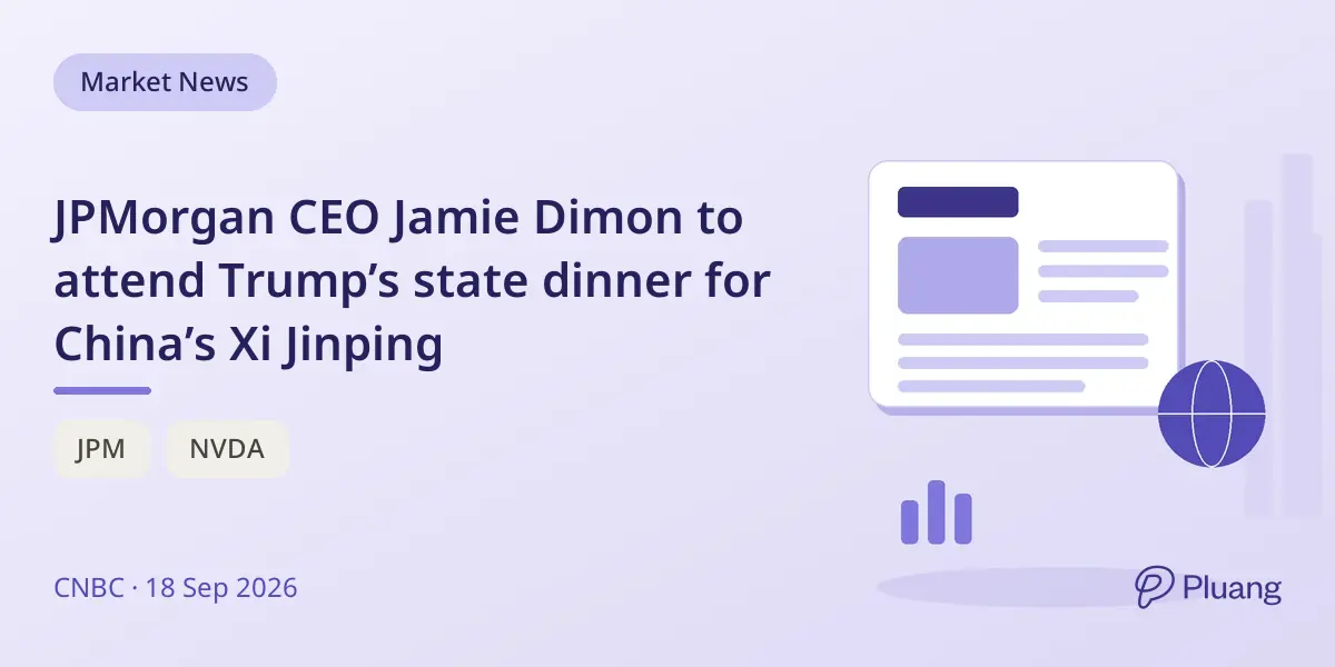 JPMorgan CEO Jamie Dimon to attend Trump’s state dinner for China’s Xi Jinping
