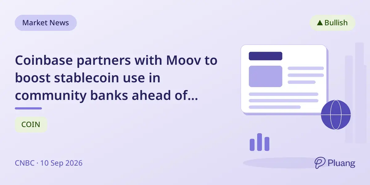Coinbase partners with Moov to boost stablecoin use in community banks ahead of Senate vote on crypto bill