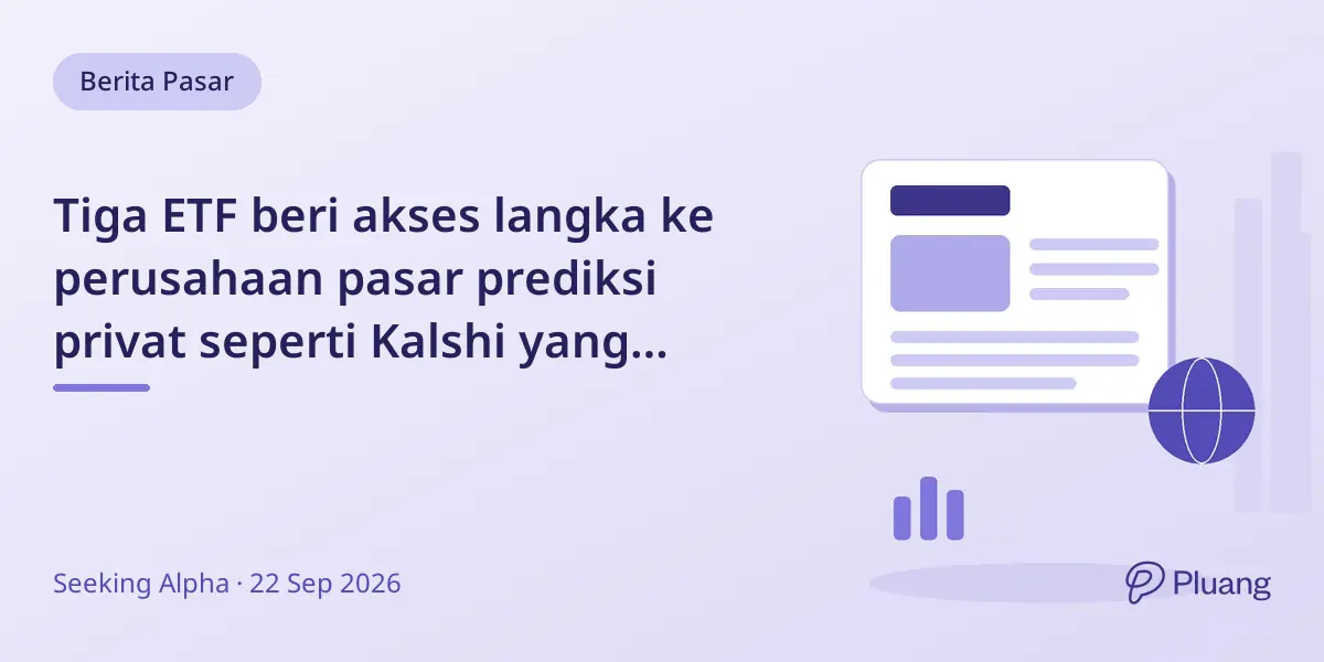Tiga ETF beri akses langka ke perusahaan pasar prediksi privat seperti Kalshi yang makin diminati.
