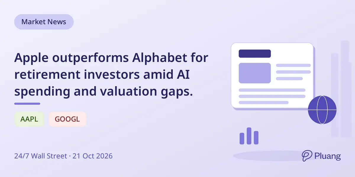 Apple outperforms Alphabet for retirement investors amid AI spending and valuation gaps.