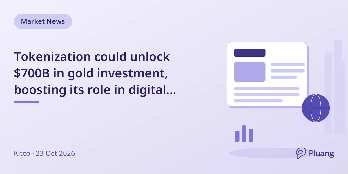 Tokenization could unlock $700B in gold investment, boosting its role in digital finance despite rising yields.