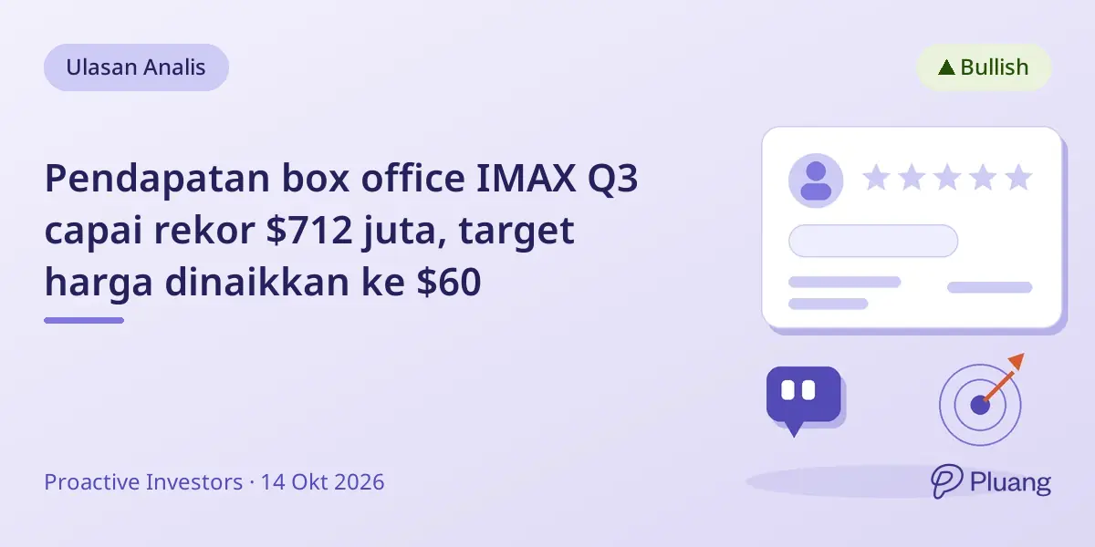 Pendapatan box office IMAX Q3 capai rekor $712 juta, target harga dinaikkan ke $60
