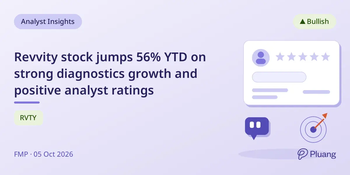 Revvity stock jumps 56% YTD on strong diagnostics growth and positive analyst ratings