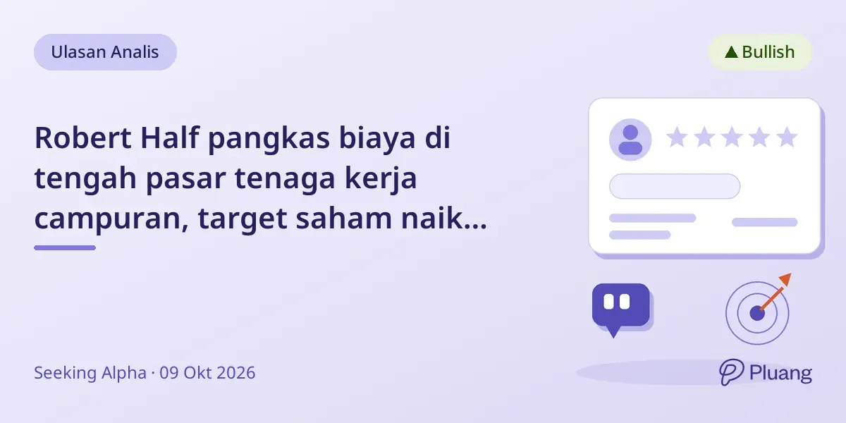 Robert Half pangkas biaya di tengah pasar tenaga kerja campuran, target saham naik 9% ke $37