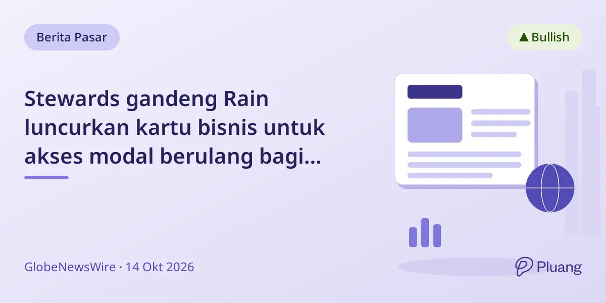 Stewards gandeng Rain luncurkan kartu bisnis untuk akses modal berulang bagi UKM.