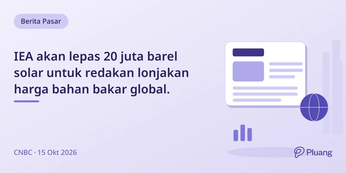 IEA akan lepas 20 juta barel solar untuk redakan lonjakan harga bahan bakar global.