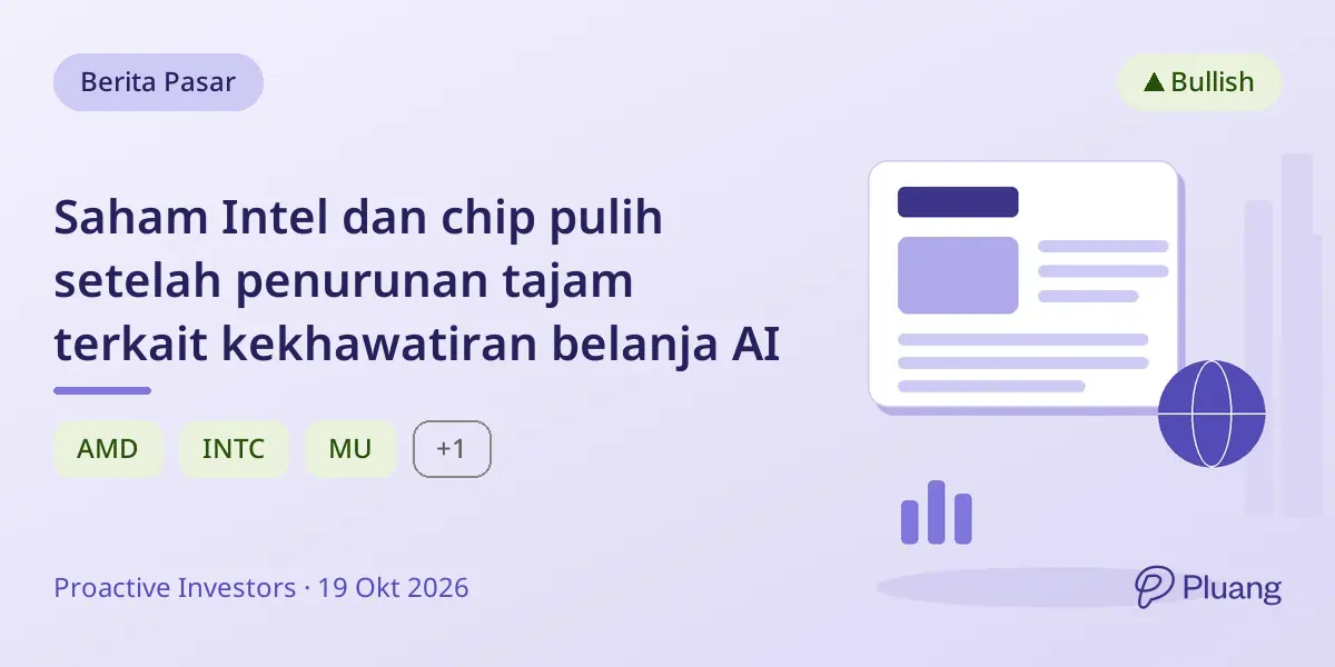 Saham Intel dan chip pulih setelah penurunan tajam terkait kekhawatiran belanja AI