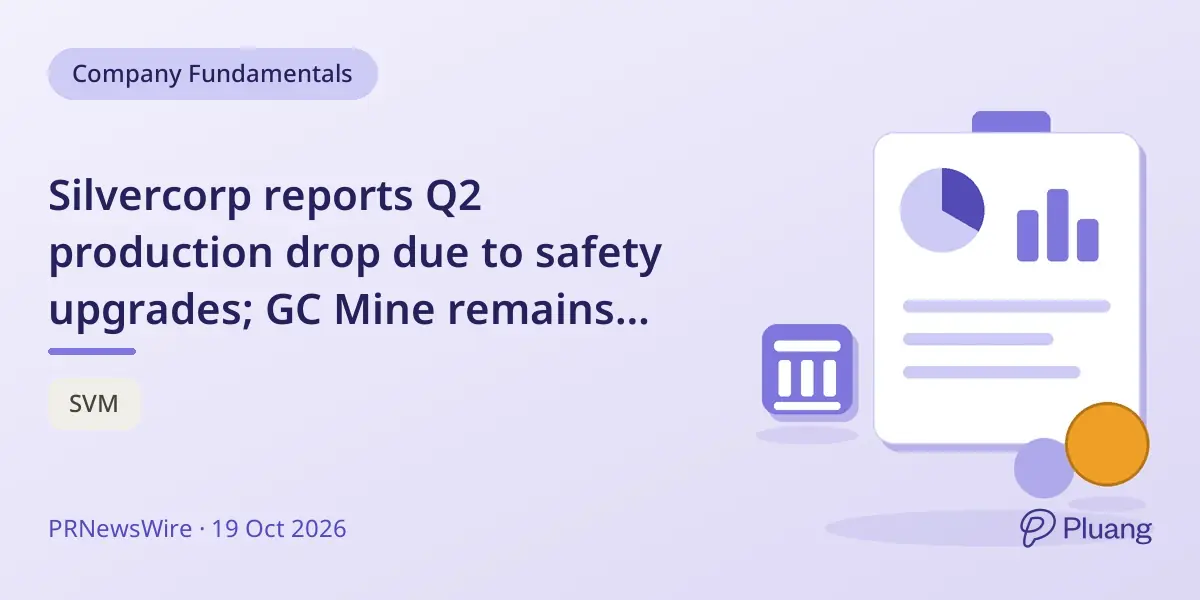 Silvercorp reports Q2 production drop due to safety upgrades; GC Mine remains suspended pending redesign approval.