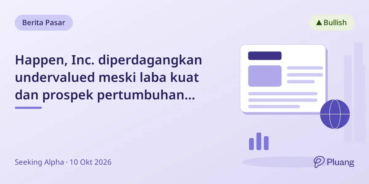 Happen, Inc. diperdagangkan undervalued meski laba kuat dan prospek pertumbuhan cerah, peluang beli menarik.