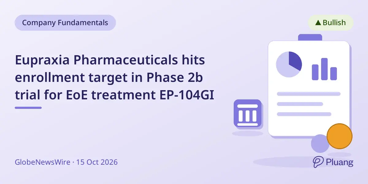 Eupraxia Pharmaceuticals hits enrollment target in Phase 2b trial for EoE treatment EP-104GI