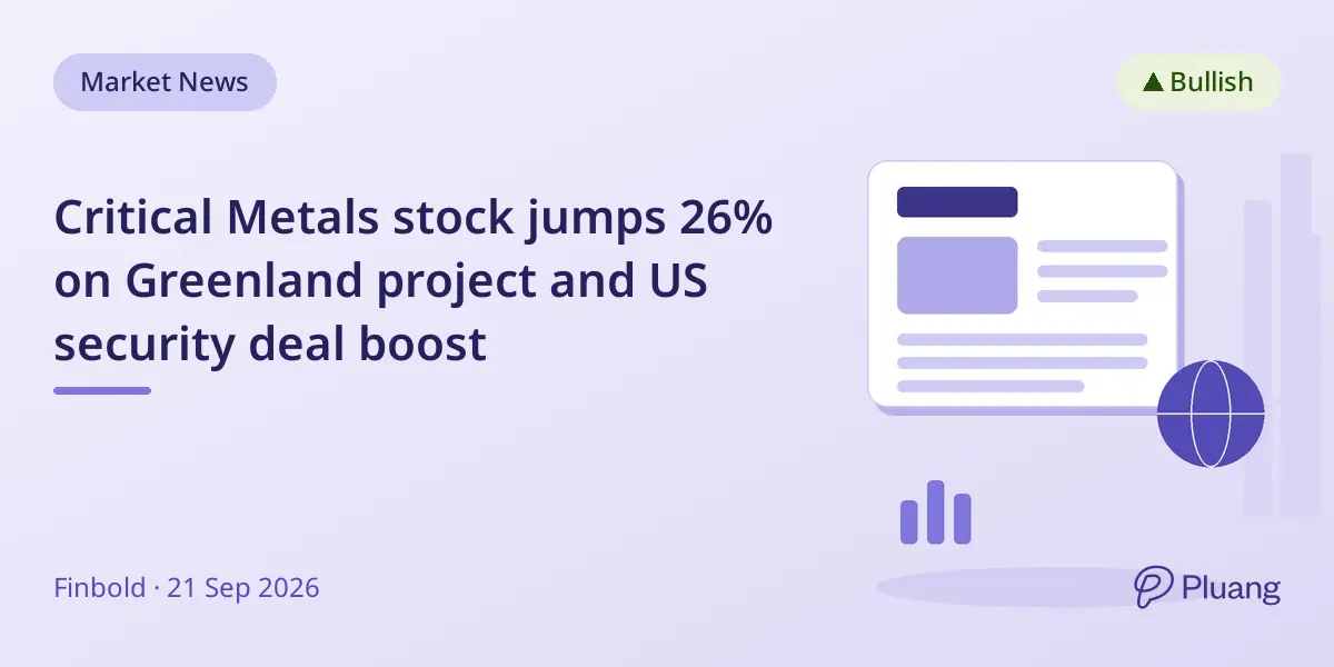 Critical Metals stock jumps 26% on Greenland project and US security deal boost