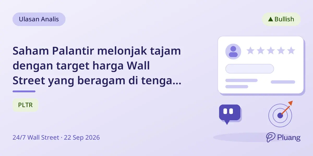 Saham Palantir melonjak tajam dengan target harga Wall Street yang beragam di tengah pertumbuhan AI yang kuat.
