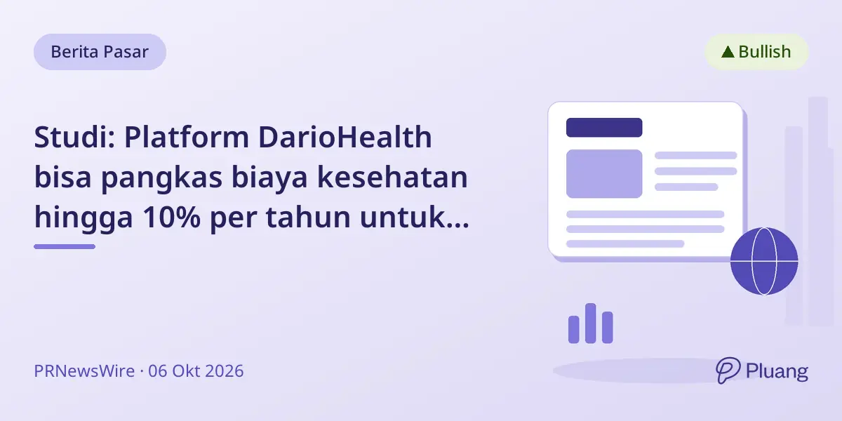 Studi: Platform DarioHealth bisa pangkas biaya kesehatan hingga 10% per tahun untuk penyakit kronis.