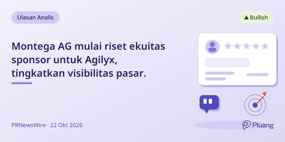 Montega AG mulai riset ekuitas sponsor untuk Agilyx, tingkatkan visibilitas pasar.