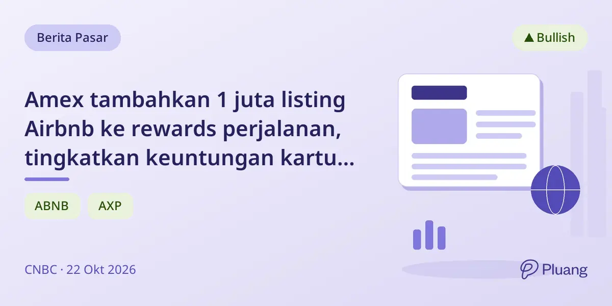 Amex tambahkan 1 juta listing Airbnb ke rewards perjalanan, tingkatkan keuntungan kartu premium