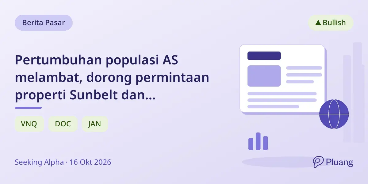 Pertumbuhan populasi AS melambat, dorong permintaan properti Sunbelt dan perumahan lansia.