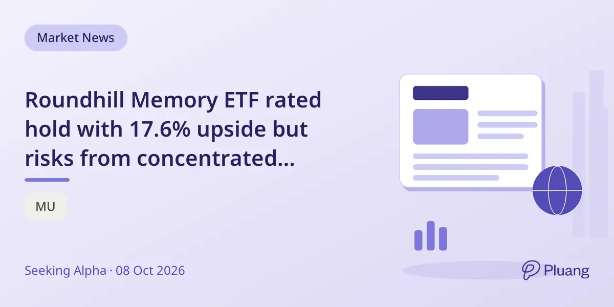 Roundhill Memory ETF rated hold with 17.6% upside but risks from concentrated holdings and market cycles remain.