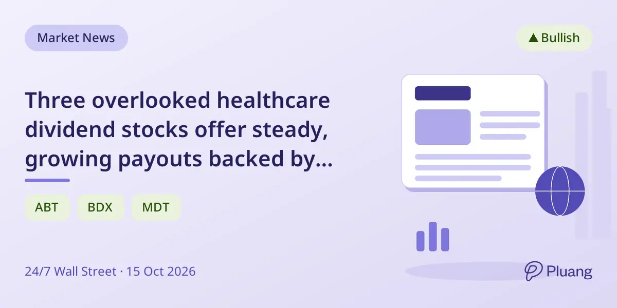 Three overlooked healthcare dividend stocks offer steady, growing payouts backed by strong cash flow.