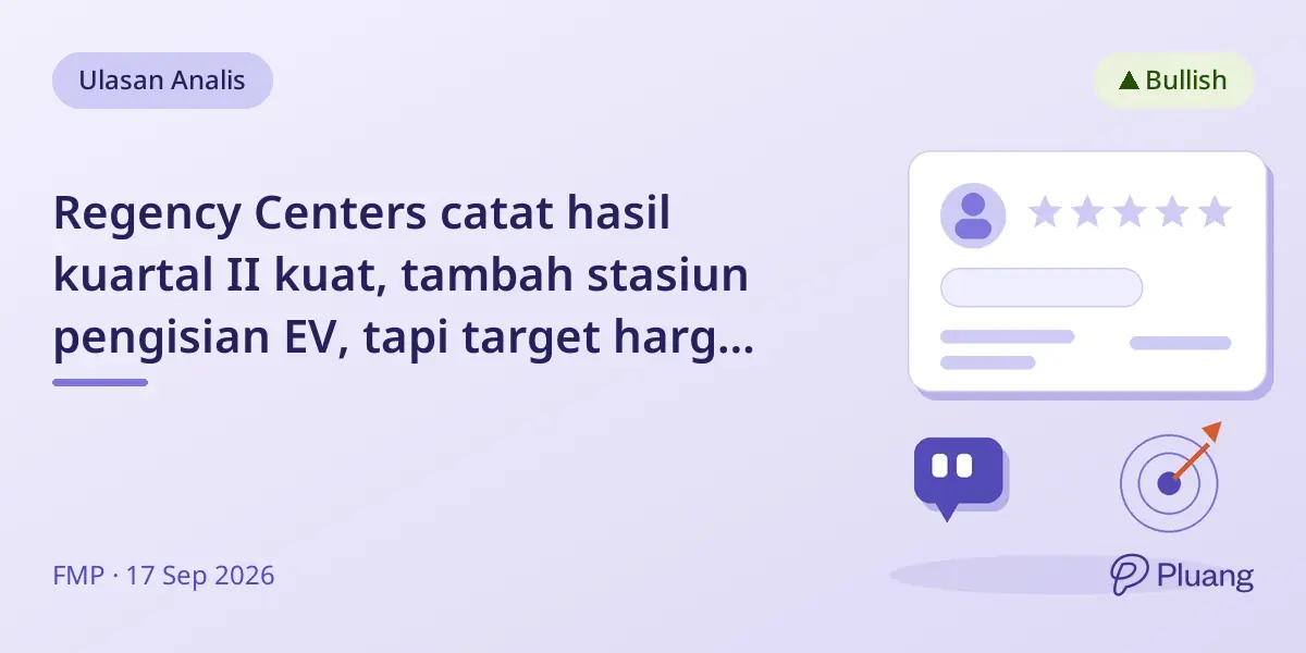 Regency Centers catat hasil kuartal II kuat, tambah stasiun pengisian EV, tapi target harga Scotiabank turun ke $81.