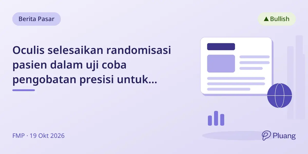 Oculis selesaikan randomisasi pasien dalam uji coba pengobatan presisi untuk penyakit mata kering TNFR1