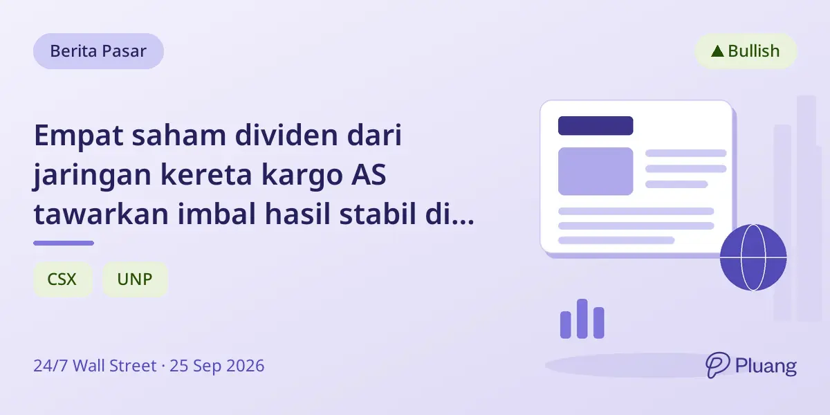 Empat saham dividen dari jaringan kereta kargo AS tawarkan imbal hasil stabil di berbagai siklus ekonomi.