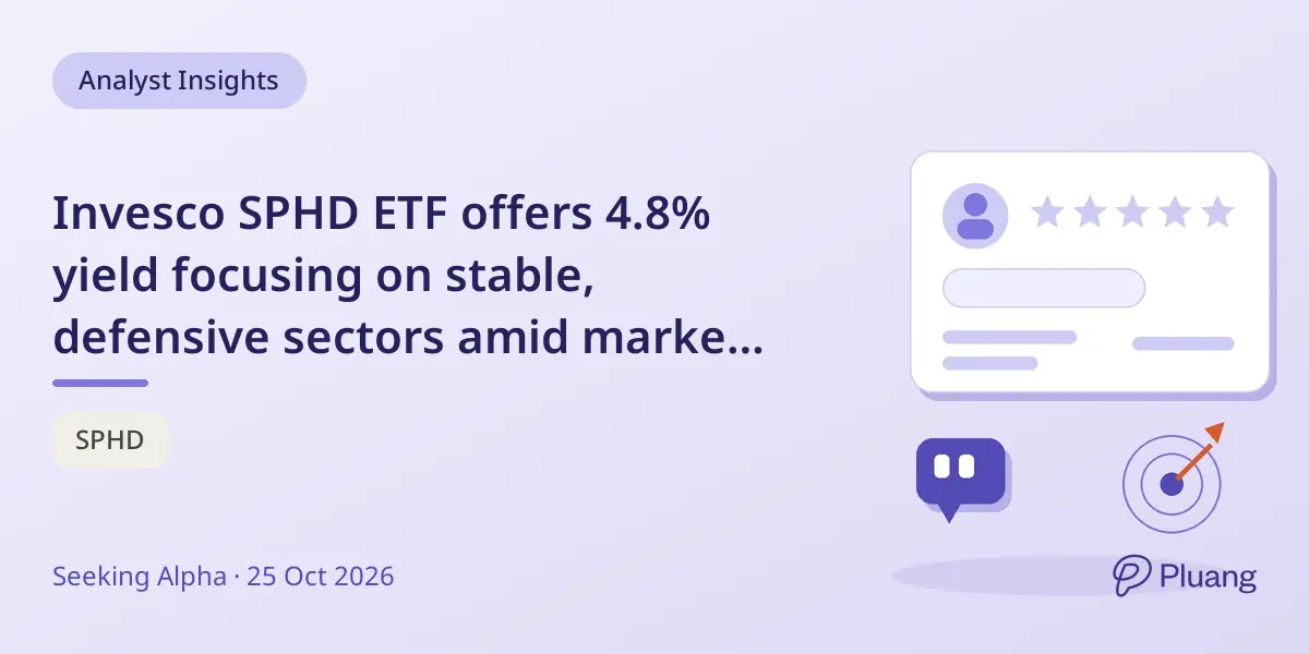 Invesco SPHD ETF offers 4.8% yield focusing on stable, defensive sectors amid market shifts away from tech.