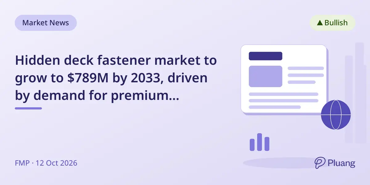 Hidden deck fastener market to grow to $789M by 2033, driven by demand for premium decking and outdoor spaces.