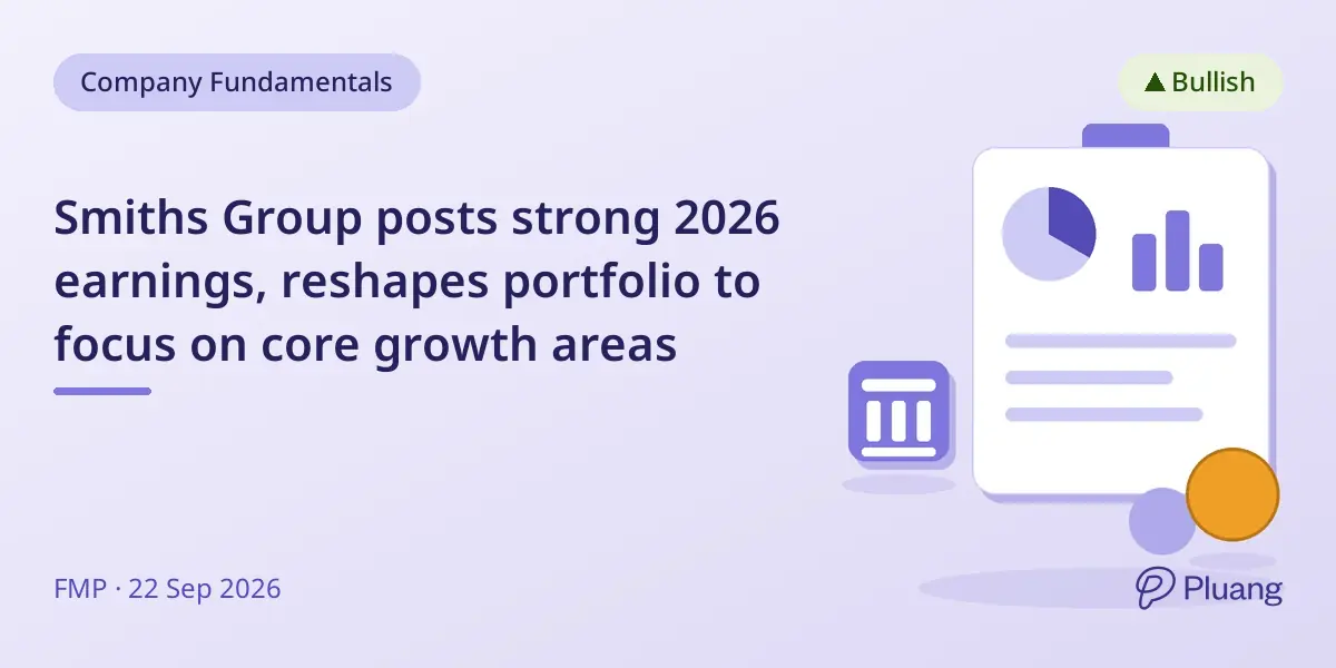 Smiths Group posts strong 2026 earnings, reshapes portfolio to focus on core growth areas