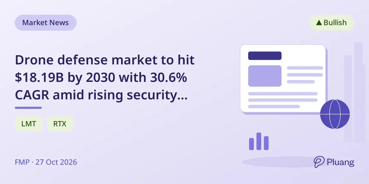 Drone defense market to hit $18.19B by 2030 with 30.6% CAGR amid rising security threats