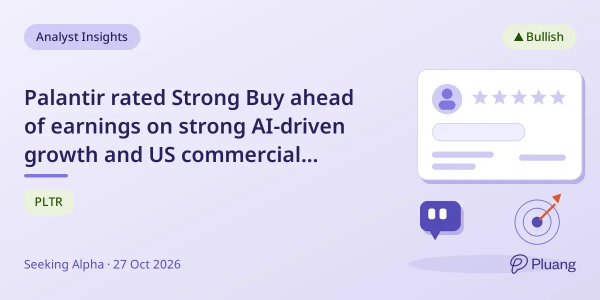 Palantir rated Strong Buy ahead of earnings on strong AI-driven growth and US commercial expansion.