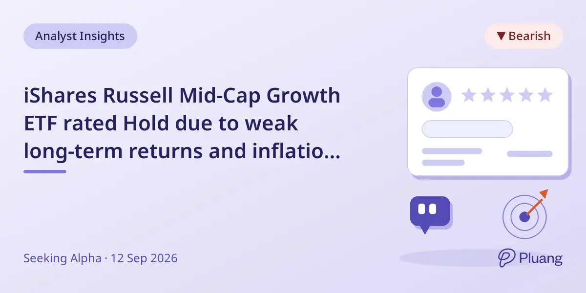 iShares Russell Mid-Cap Growth ETF rated Hold due to weak long-term returns and inflation risks.