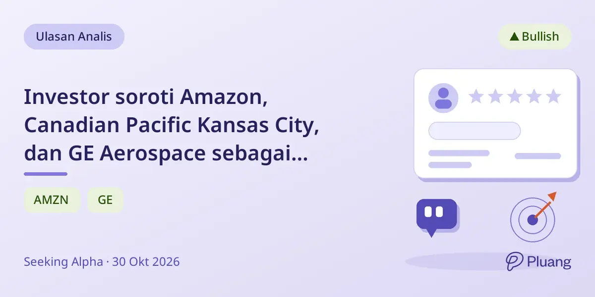 Investor soroti Amazon, Canadian Pacific Kansas City, dan GE Aerospace sebagai saham jangka panjang dengan potensi pertumbuhan kuat