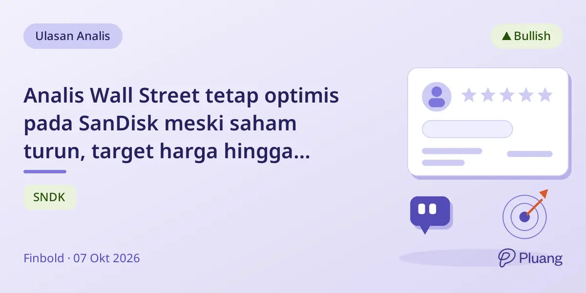 Analis Wall Street tetap optimis pada SanDisk meski saham turun, target harga hingga $3.000.