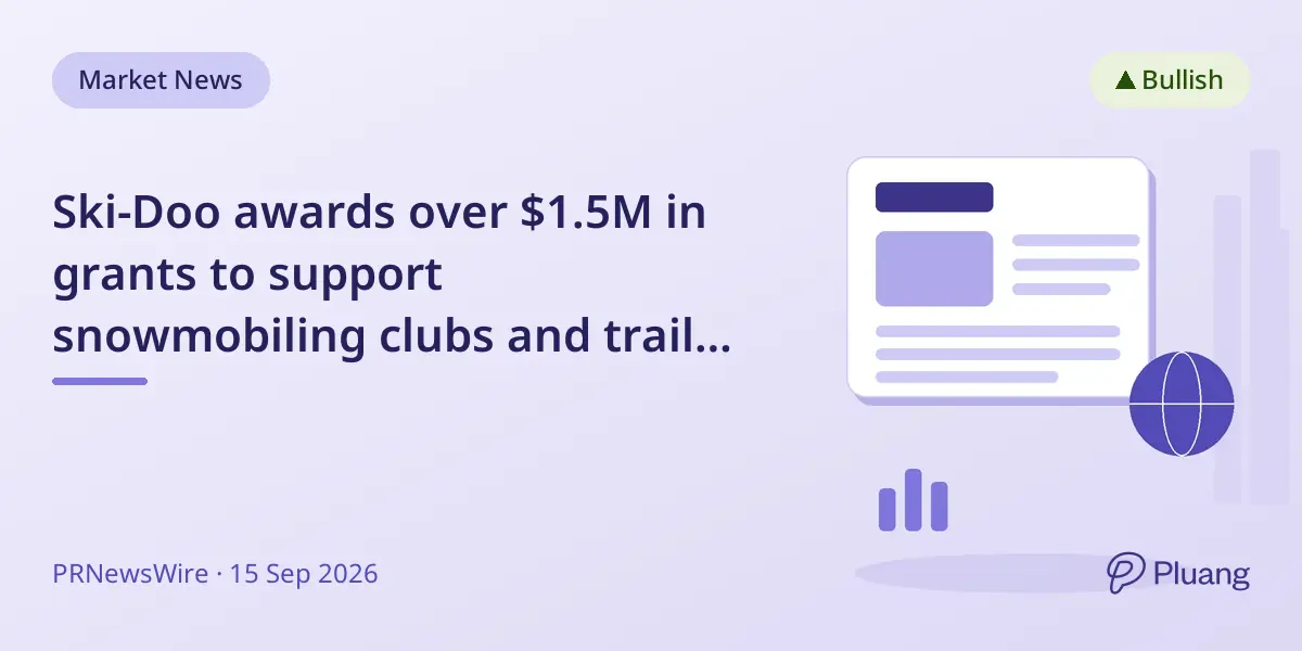 Ski-Doo awards over $1.5M in grants to support snowmobiling clubs and trail maintenance across North America.