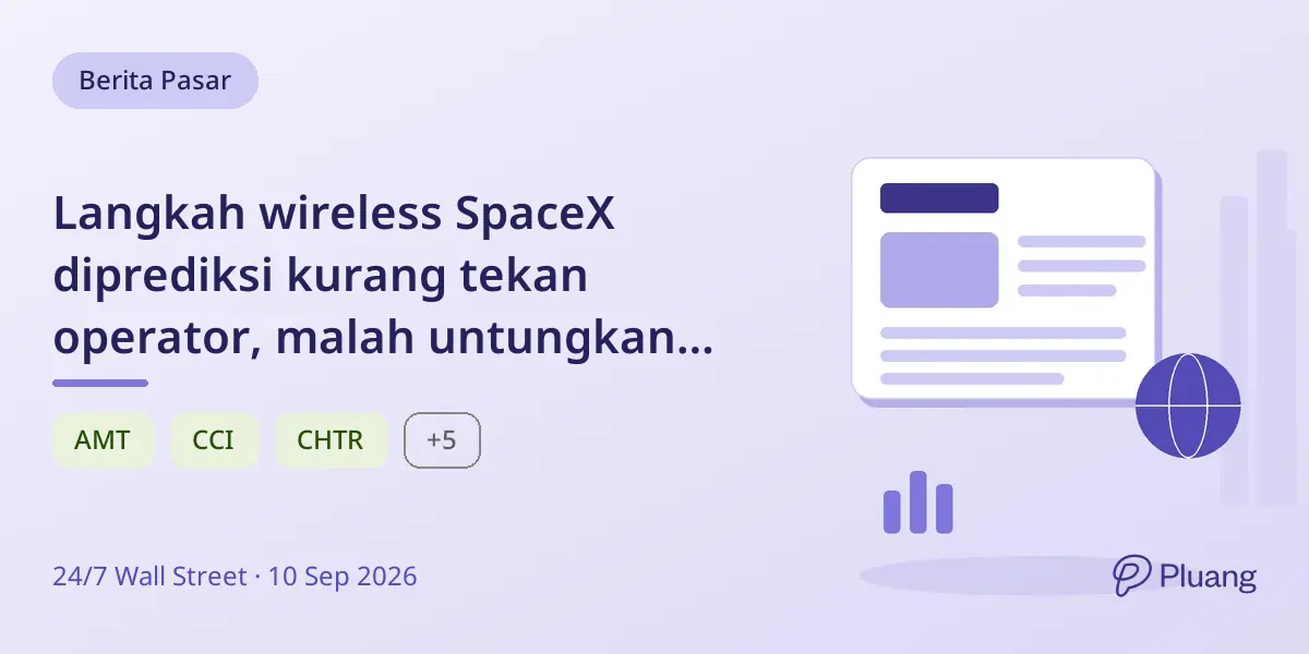 Langkah wireless SpaceX diprediksi kurang tekan operator, malah untungkan REIT menara dan operator kabel.