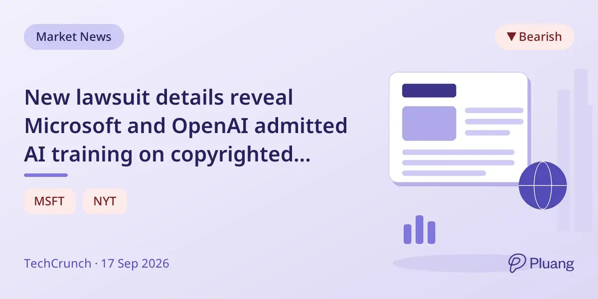New lawsuit details reveal Microsoft and OpenAI admitted AI training on copyrighted content is theft and threatens publishers.