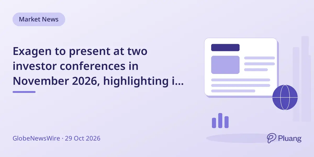 Exagen to present at two investor conferences in November 2026, highlighting its autoimmune diagnostic innovations.