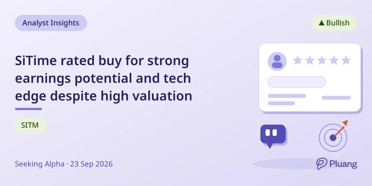 SiTime rated buy for strong earnings potential and tech edge despite high valuation