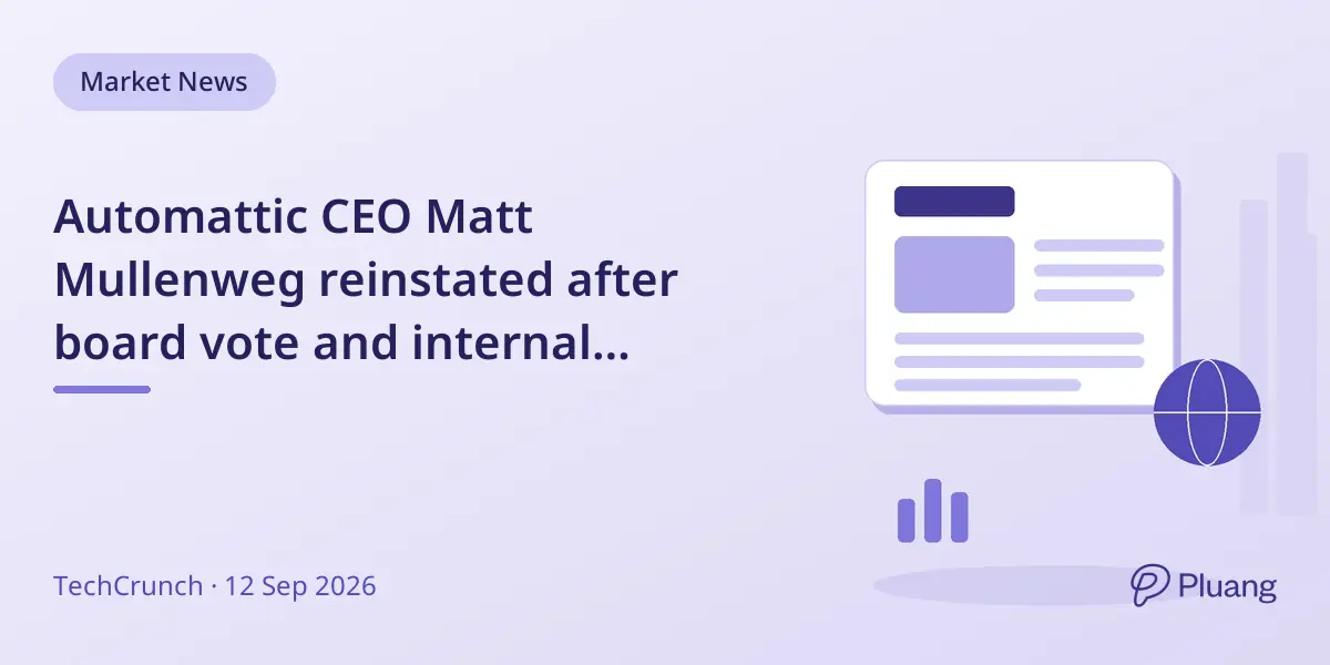 Automattic CEO Matt Mullenweg reinstated after board vote and internal conflict.