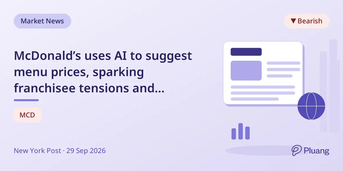 McDonald’s uses AI to suggest menu prices, sparking franchisee tensions and customer backlash over price differences.
