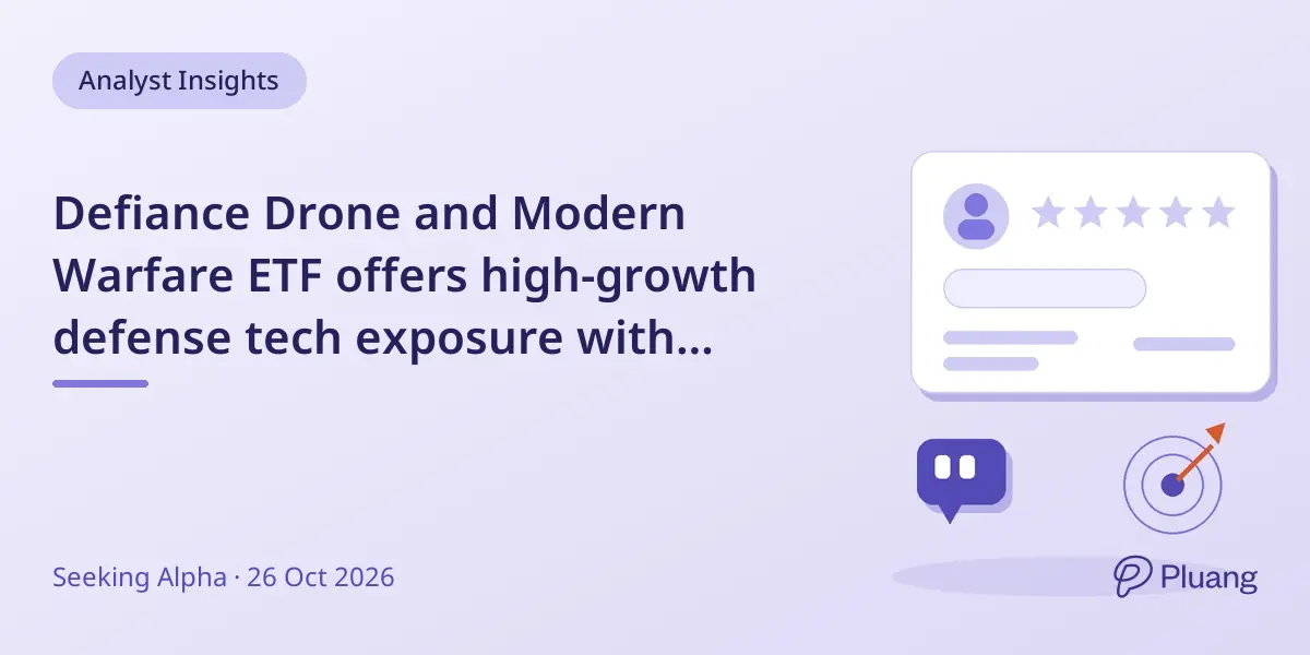 Defiance Drone and Modern Warfare ETF offers high-growth defense tech exposure with high risk and no dividends.