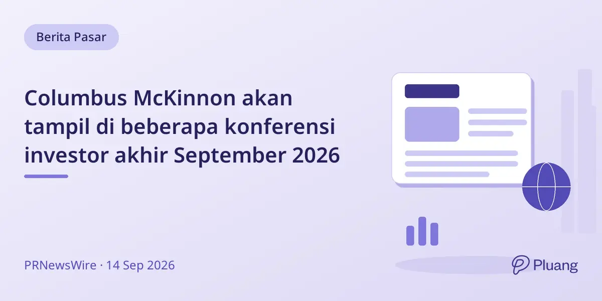 Columbus McKinnon akan tampil di beberapa konferensi investor akhir September 2026